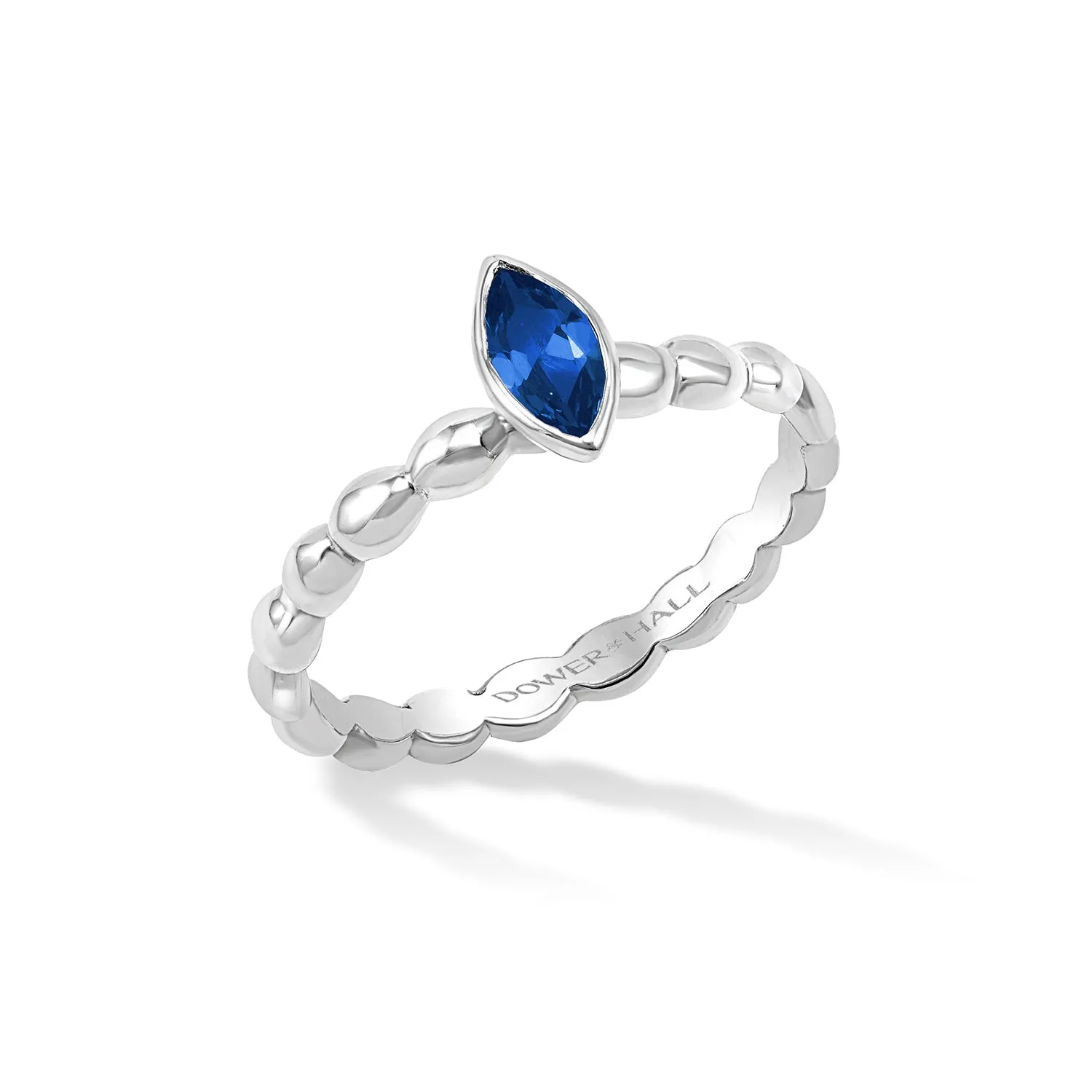 14k Bubbles Narrative Ring with Marquise Sapphire 0.25ct