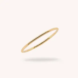 14K Solid Gold Stacker Ring