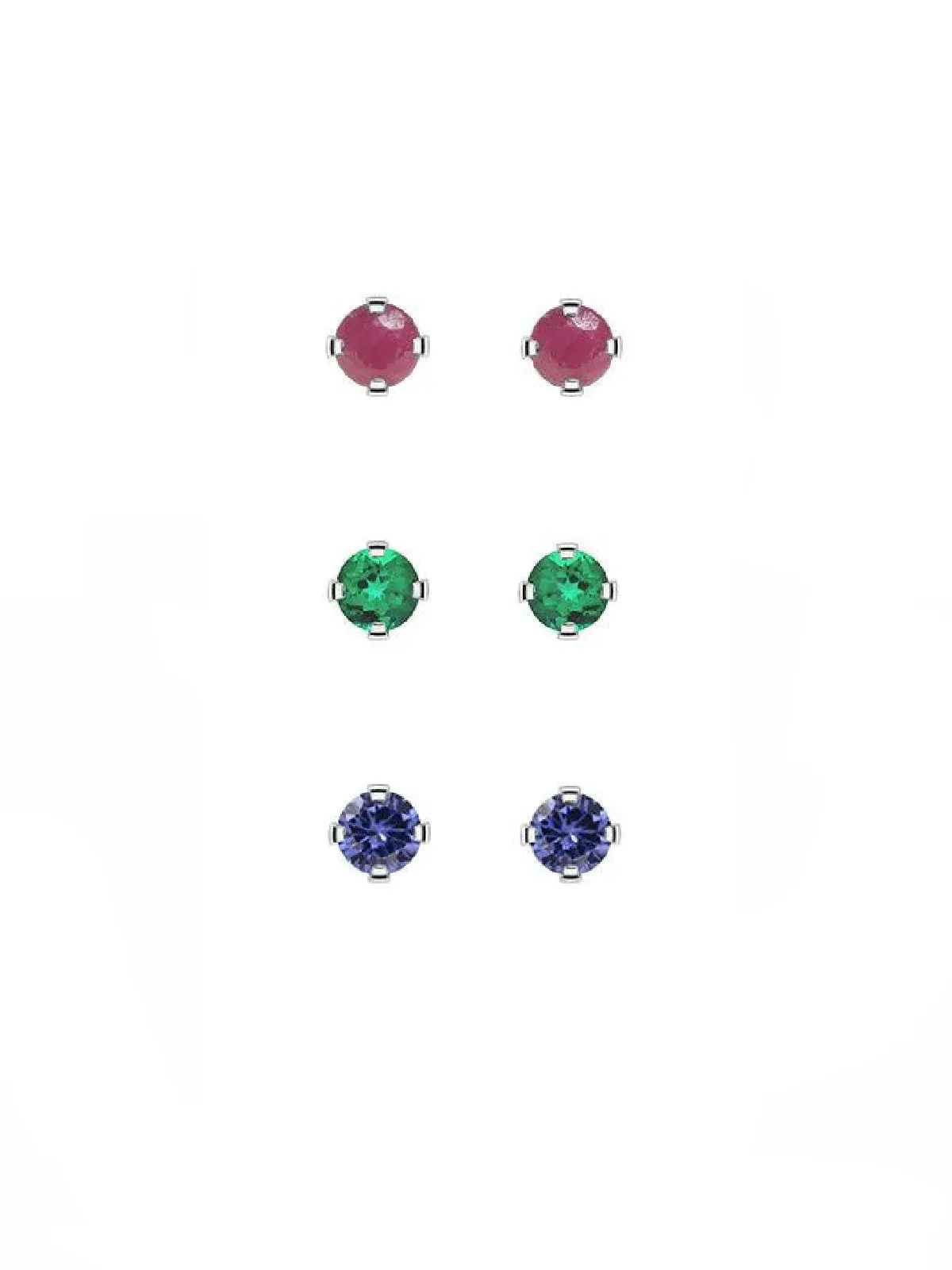 4mm Precious Birthstone Posts