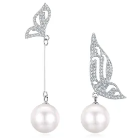 Angel Wings Edison Pearl Earrings