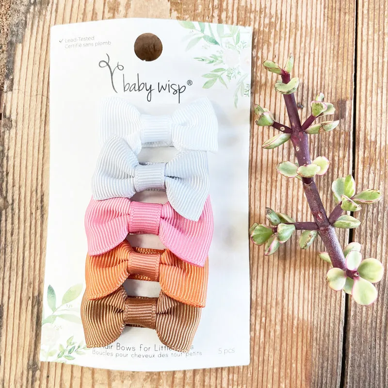 Baby Wisp Charlotte Bow Snap Clip Sets