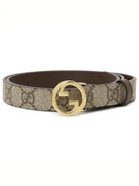 Blondie Thin Leather Belt Beige