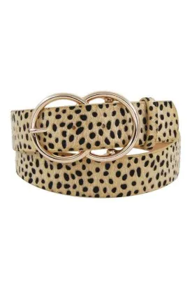 Cheetah Fur Belt