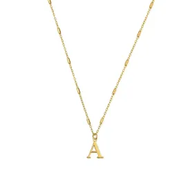 ChloBo Initial Pendant Necklace Gold Plated