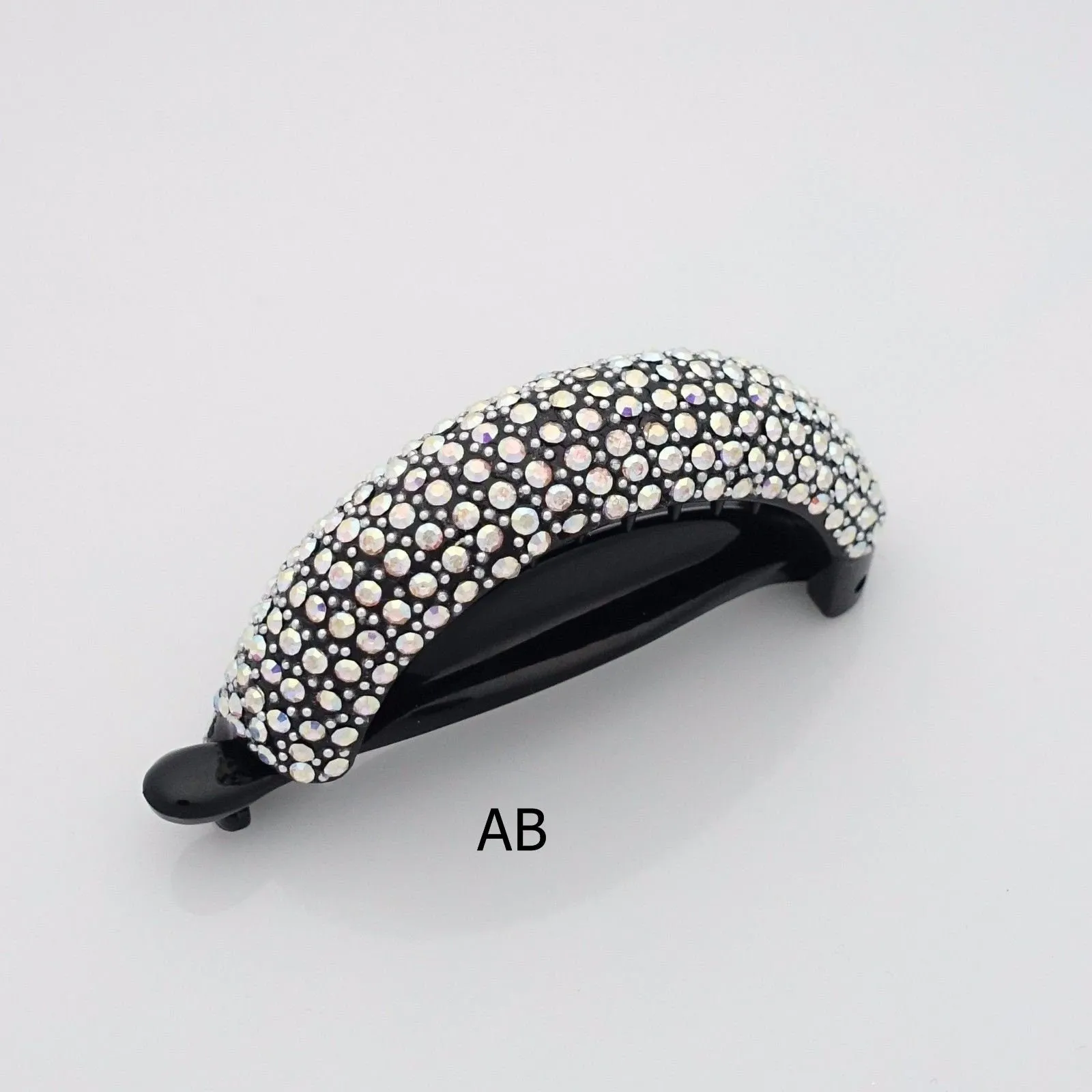 color rhinestone mounted hair moon hair claw clip dazzling hair claw clip