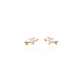 Cupid's Heart Stud Earrings