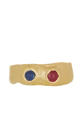 Felt Ring Divine 14k - Ruby & Sapphire