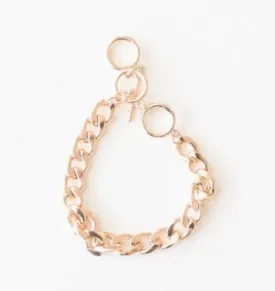 Flat Open Weave Gold Bracelet