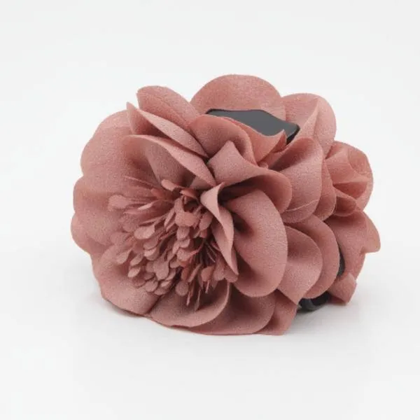 flower decorated hair claw Long Stamen Pistil Flower Hair Claw Clip Women Hair Clamp