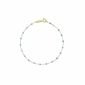 Gigi Clozeau Classic Yellow Gold Bracelet in Turquoise