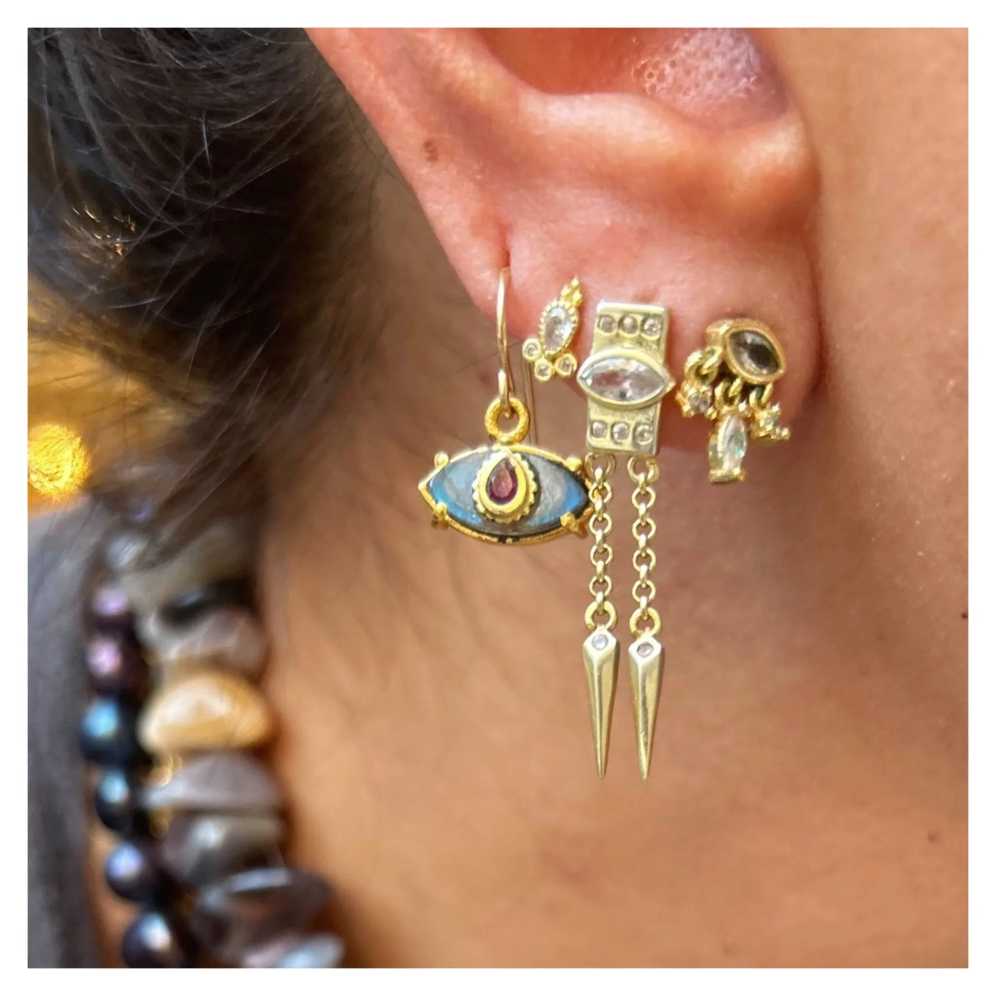 Kelia Dangling Stud Earring