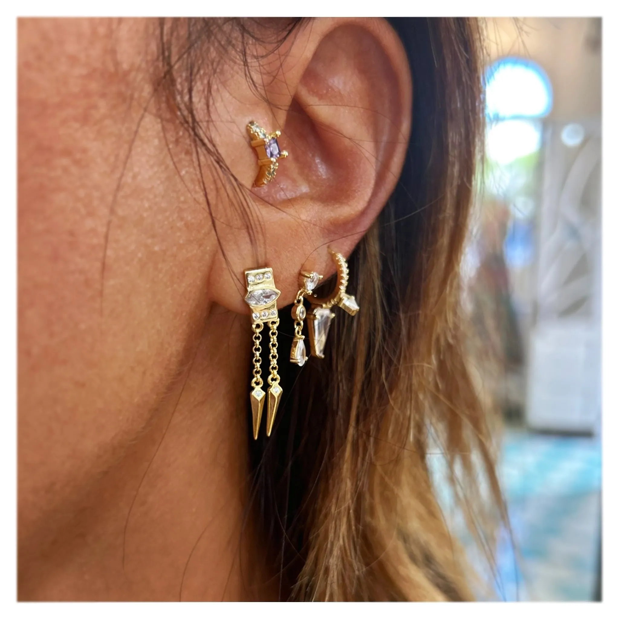 Kelia Dangling Stud Earring