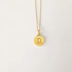 Leo Necklace, Solid Gold