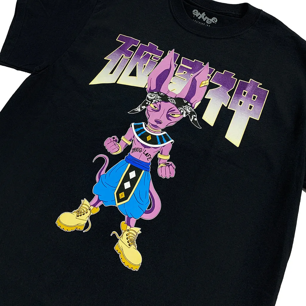 Lord Beerus God Life Black Tee