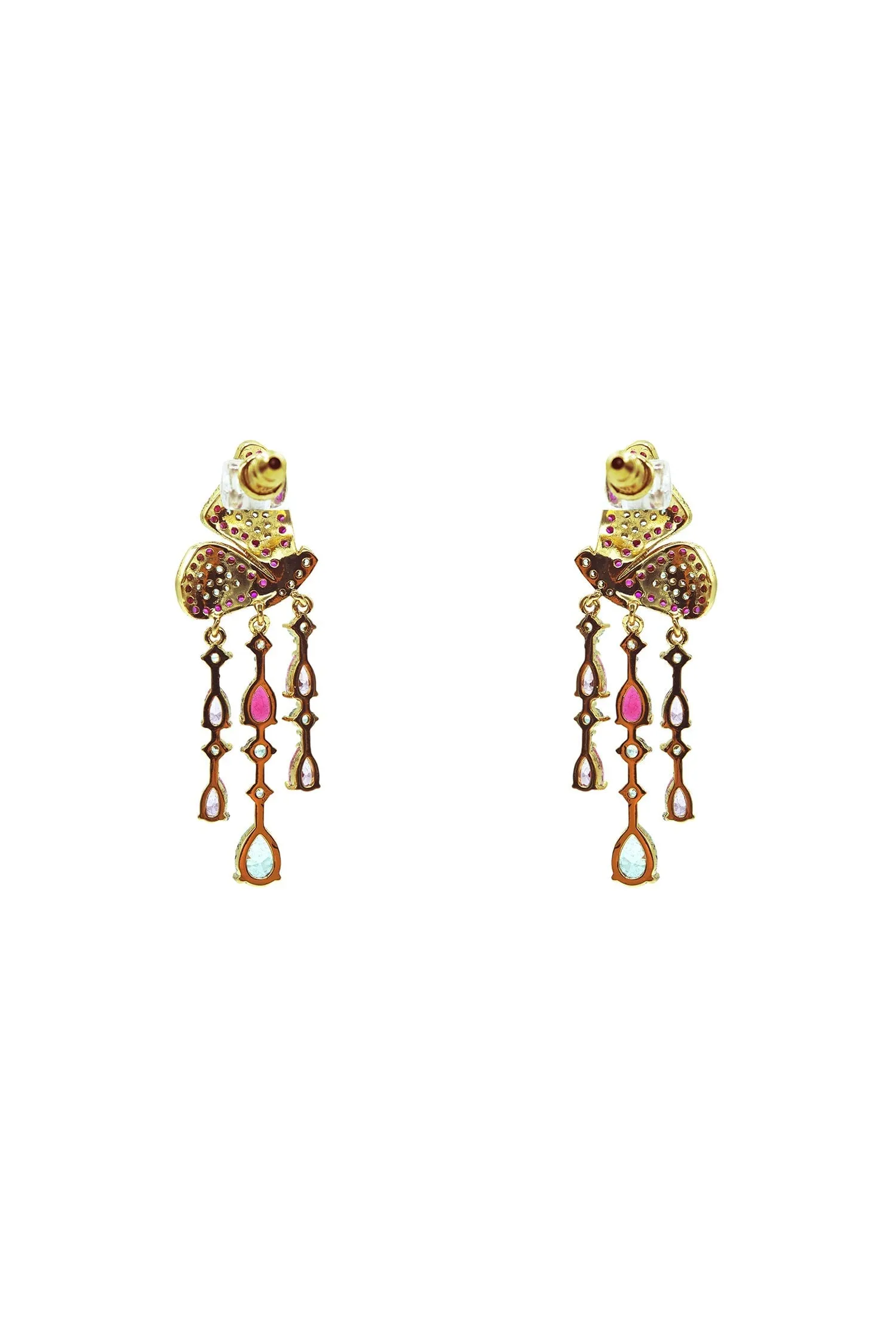 Mariposa Rosy Butterfly Earrings