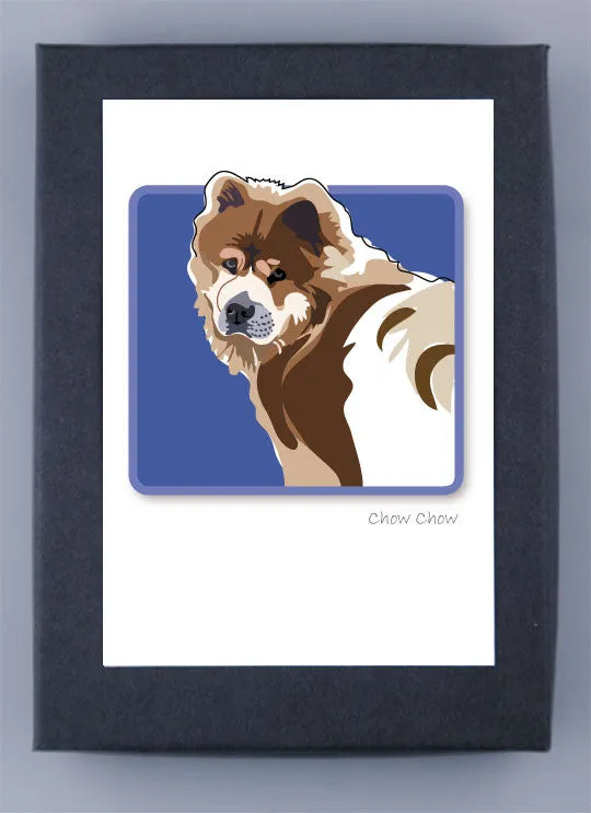 Paper Russells Boxed Note Cards - Chow