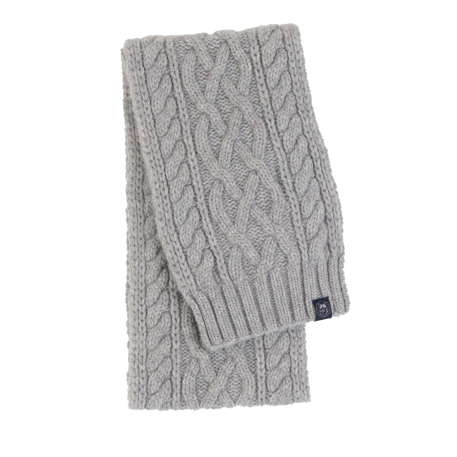 Women's Cross Cable Knit Cashmere Scarf